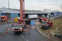 LKW umgestuerzt Niehler Hafen P150